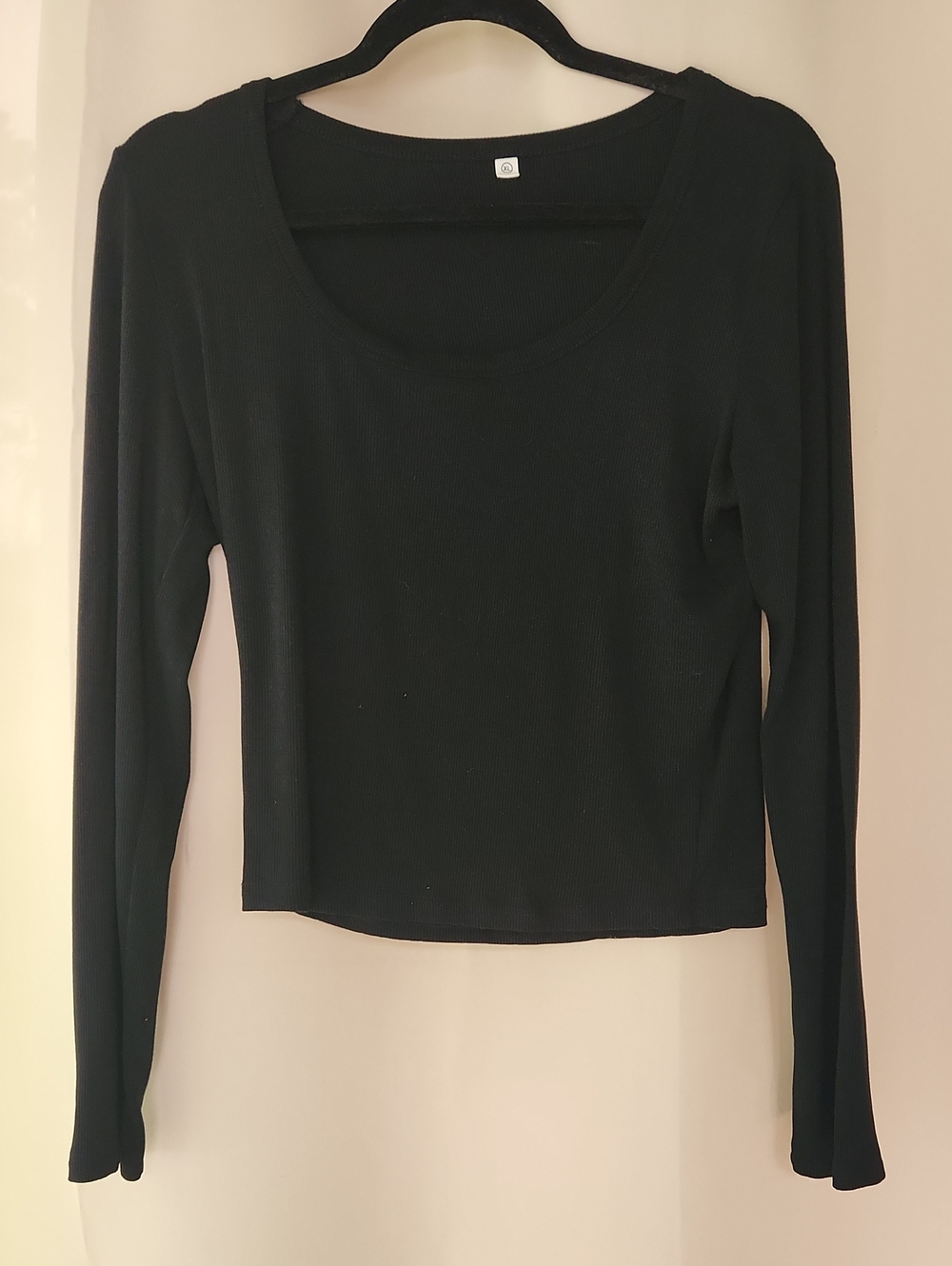 Scoop Neck Long-Sleeve Top